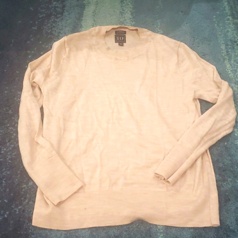 Pink GAP merino wool pullover sweater PL